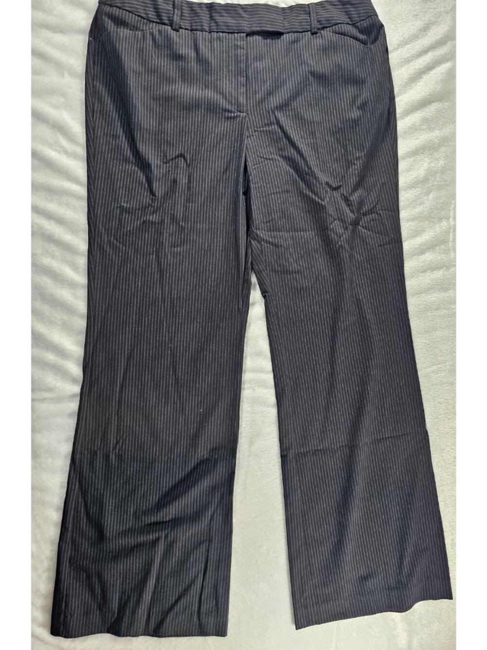 George London Fit Pants - Dress Black Pinstripe - Size 14